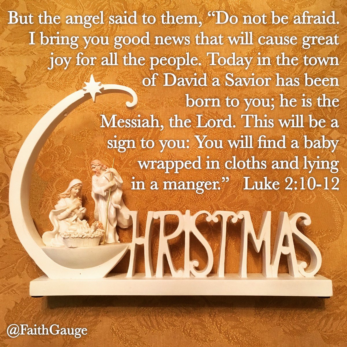 FaithGauge's tweet photo. Merry Christmas!  #Christmas #HappyBirthdayJesus #Jesus #Savior #Messiah #GoodNews #love #grace #merrychristmas https://t.co/IYd7JzZfmj
