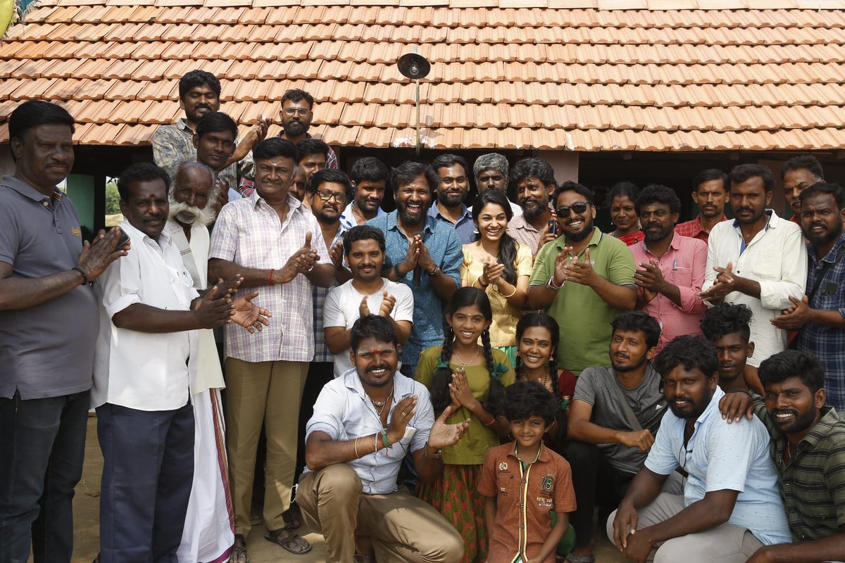 PROSakthiSaran's tweet photo. #GScinemaInternational  #ProductionNo1 untitled movie shoot wrapped up today

Directed by debutant Mantra Veerapandian a former associate of Director Bala

@ItIsNotThatIs @dop_Parvaezk007 @editorsuriya @_Ivana_official @catcharadya @Venkatsenguttu1 @actor_Sudharsan @ProGopinath https://t.co/7XylF7HdYw