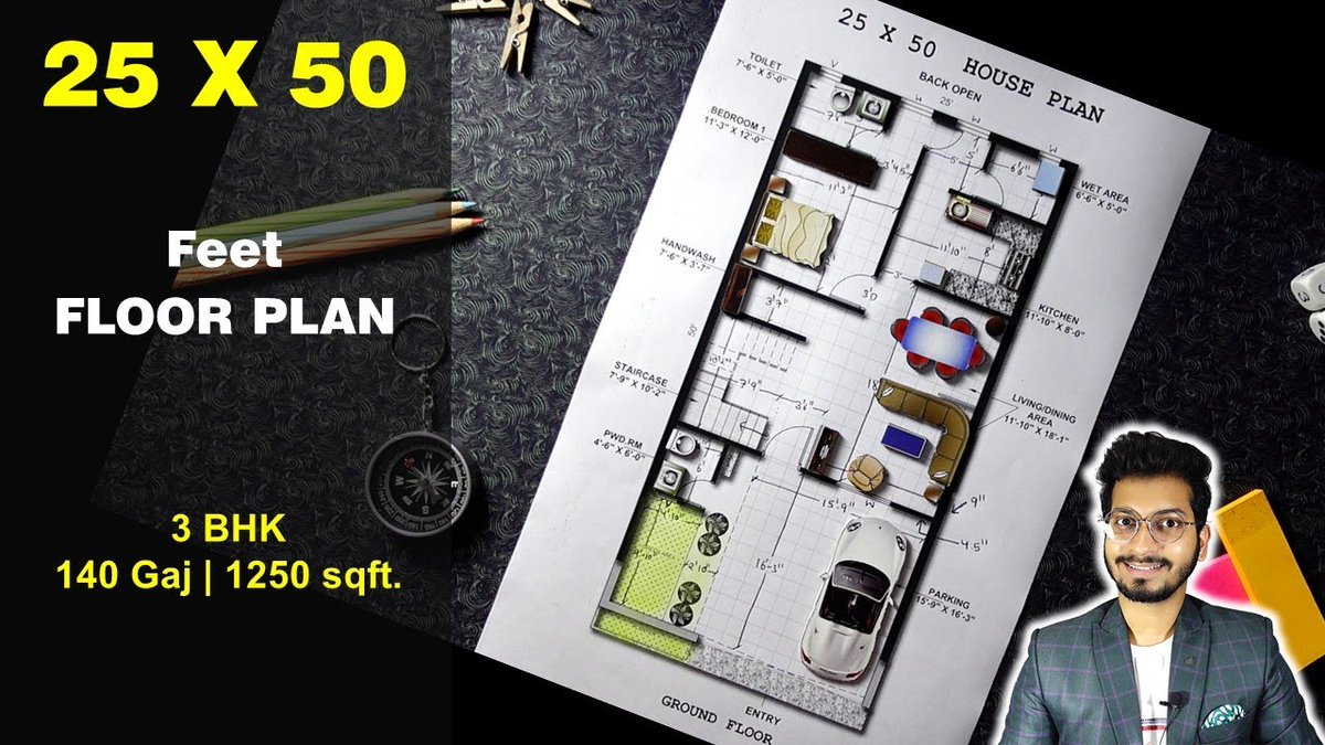 DVStudio22's tweet photo. 25x50 House Design | 140 Gaj | 1250 sqft | 25*50 house plan design | 7.6X15.2 Meter  || DV Studio

Link 👇🏻
https://t.co/hFp3INfXRk https://t.co/BCFK6rK3DA