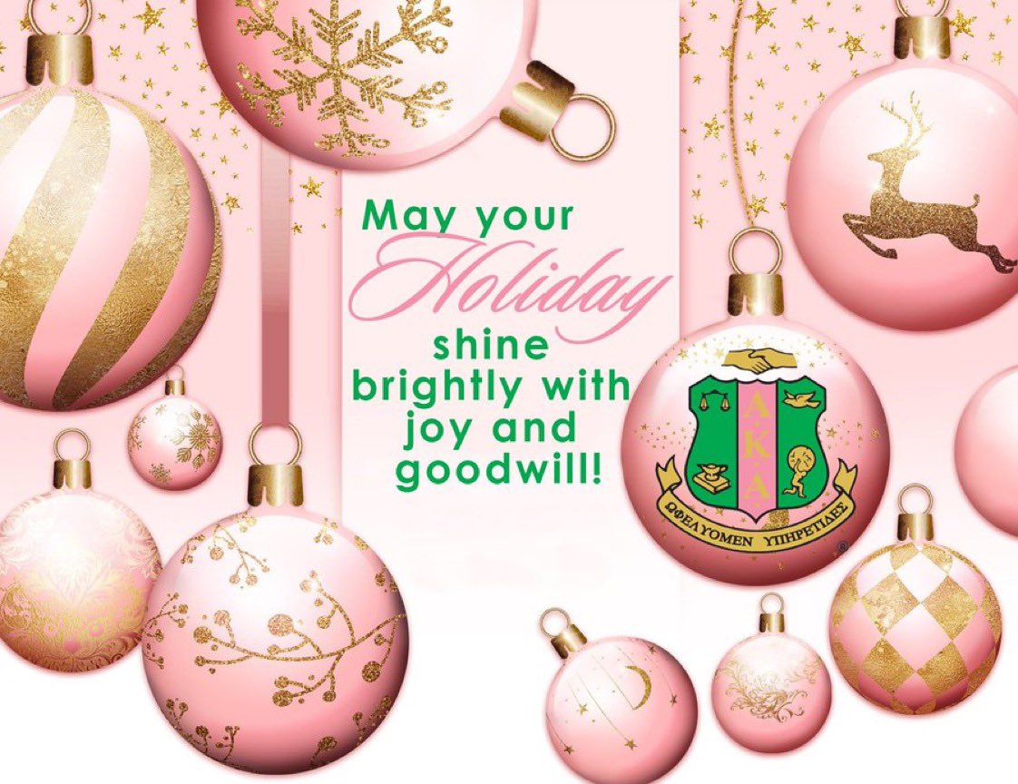On behalf of our chapter, we would like to wish everyone a Happy Holiday Season! 💗💚 🎄
#akagreatlakes #aka1908