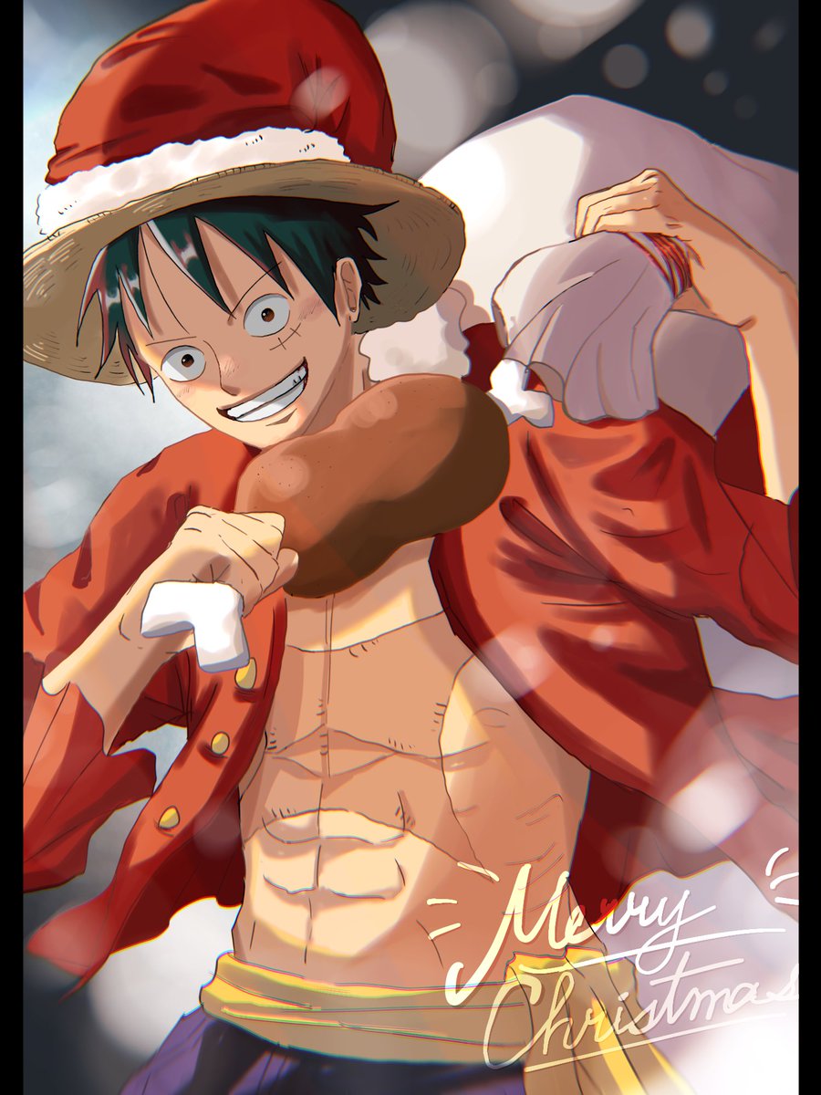 肉くってメリークリスマス すずらんのイラスト