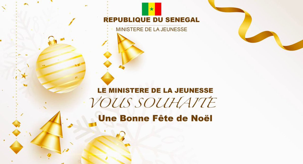 Bonne fête de Noël 🎄 à toute la communauté Chrétienne du Sénégal