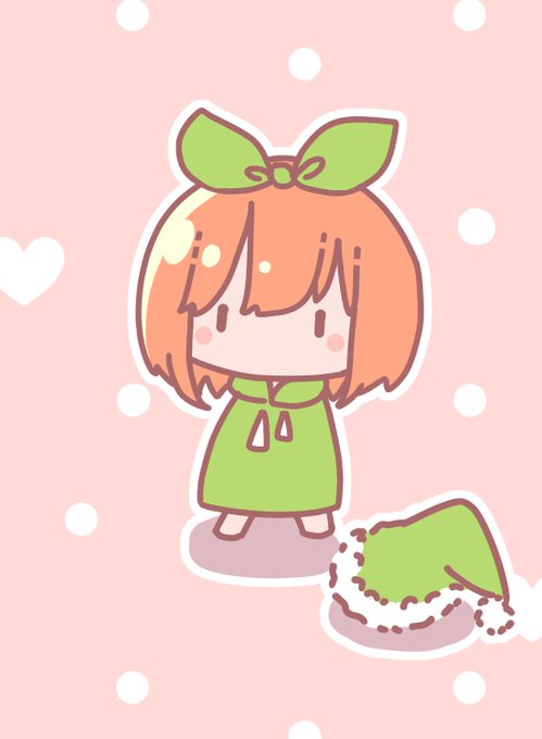 あわてるるさんがTwitterに投稿した中野四葉(五等分の花嫁)のイラスト。