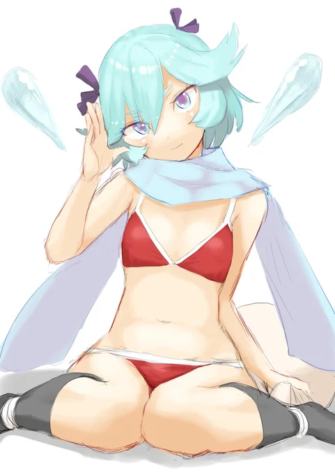 #式姫お絵かき60分一本勝負#氷柱女 
