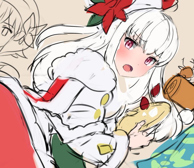 顔以外は作業中、マスクで非表示にしているので表示を戻すと進行具合の差が如実に分かりやすく。 