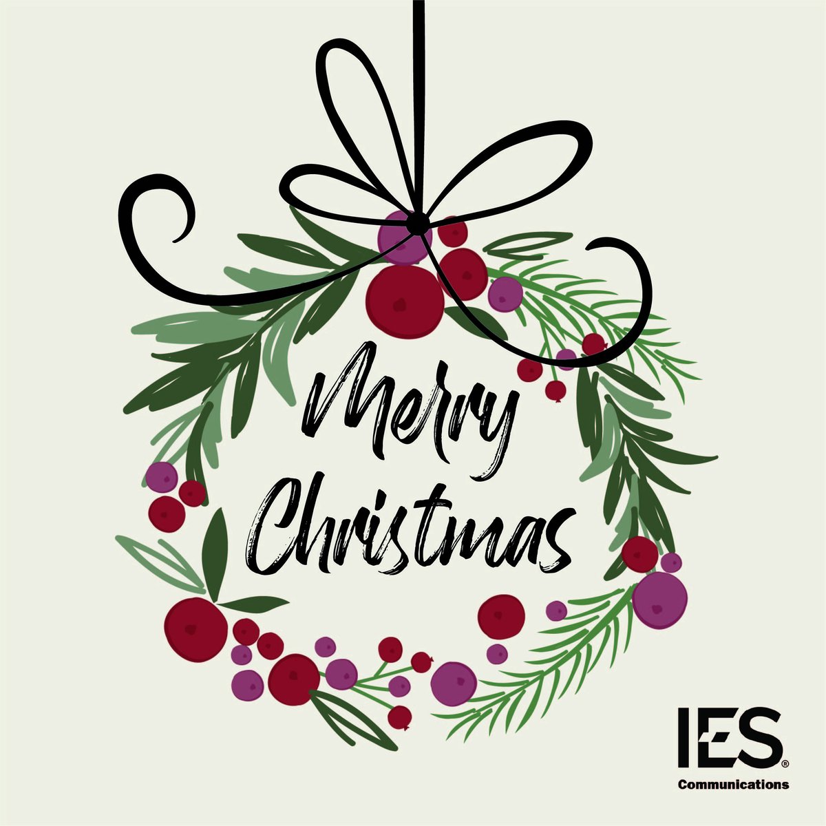 IESCOMM's tweet photo. From our IES family to yours, we wish you a very Merry Christmas!
#MerryChristmas #OneIES https://t.co/9w1NsnaSNp