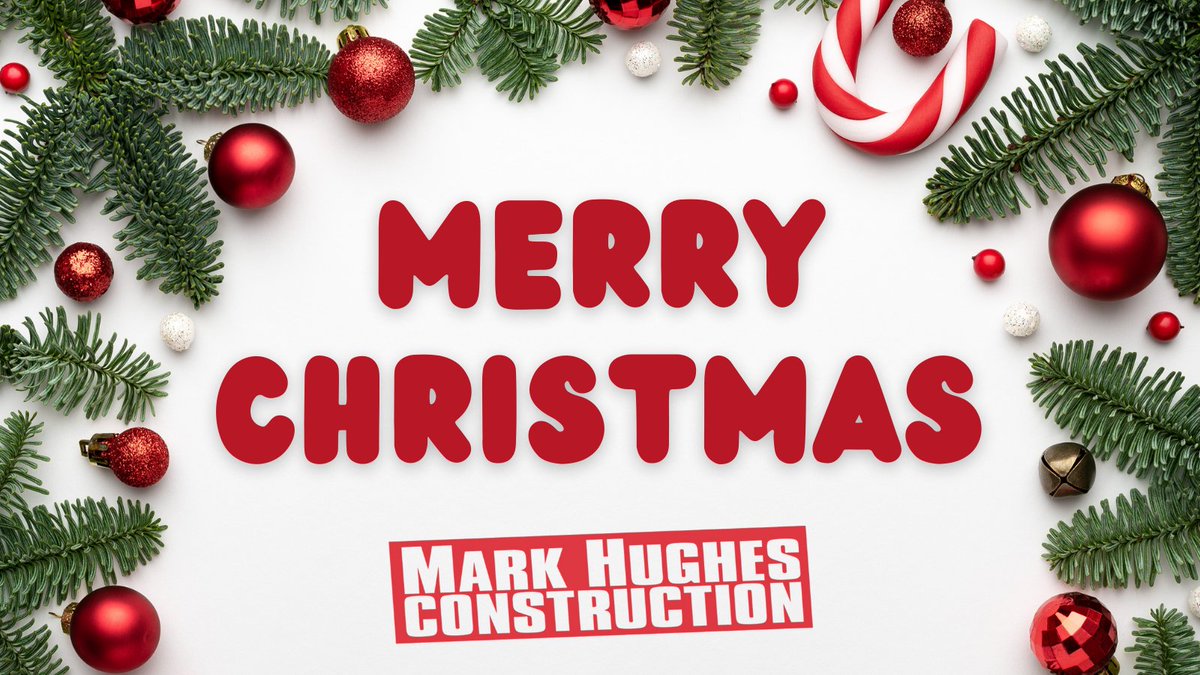MarkHughesCons1's tweet photo. 🎄 Merry Christmas from Mark Hughes Construction! https://t.co/ln2LVjhEPo