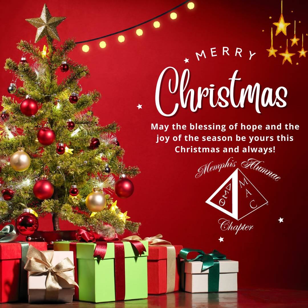 MemphisDST's tweet photo. The Memphis Alumnae Chapter of Delta Sigma Theta Sorority, Inc. extends blessings to you and your family. May you have the gift of faith, the blessing of hope and the peace of His love at Christmas and always. Merry Christmas! #MovingMACForward. #SRDST. #DST1913 https://t.co/G8Pi8k0wUd