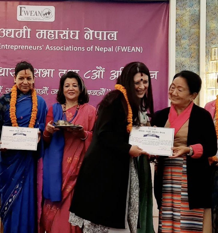himabista's tweet photo. An intergenerational shift in the leadership:18th AGM, FWEAN (Federation of Women Entrepreneurs Association of Nepal)we 3 in the New Board as Executive Committee Members:Dikila Sherpa,Dr Prativa Pandey &amp; myself💪🏽excited to work #WomenInBusiness across #Nepal https://t.co/qcA37Qn7yI