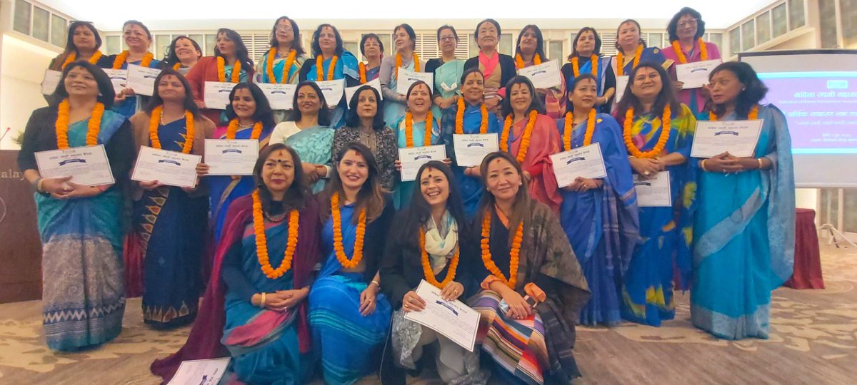 himabista's tweet photo. An intergenerational shift in the leadership:18th AGM, FWEAN (Federation of Women Entrepreneurs Association of Nepal)we 3 in the New Board as Executive Committee Members:Dikila Sherpa,Dr Prativa Pandey &amp; myself💪🏽excited to work #WomenInBusiness across #Nepal https://t.co/qcA37Qn7yI