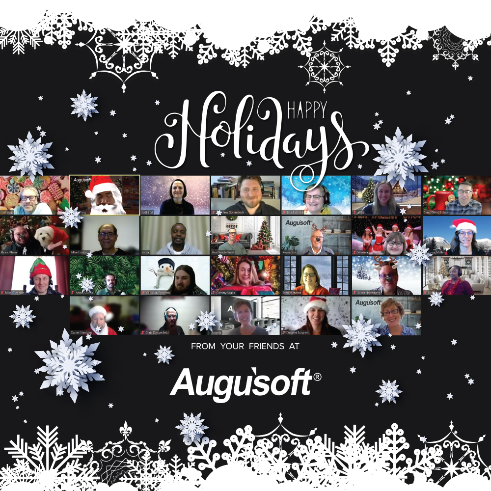 Happy Holidays from the <a href="/AugusoftLumens/">Augusoft Lumens, a Modern Campus Company</a> Team! #Auggies