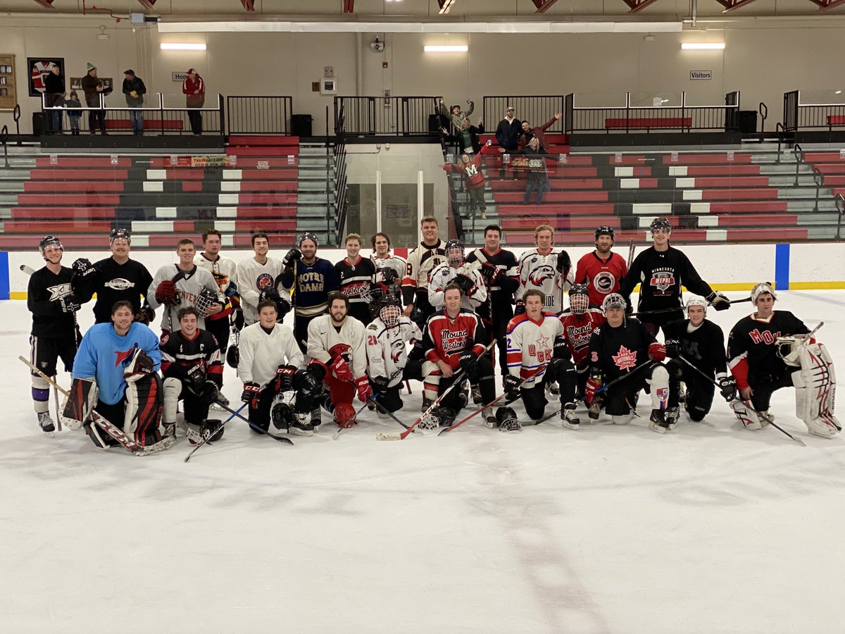 SRSchmoogs's tweet photo. ⁦@WestonkaHockey⁩   Was great to see the Westonka alumni get together on Thursday afternoon!  Didn’t stick around long enough to get a shot of the 3rd group of young bucks! https://t.co/xfP4eDD4Et