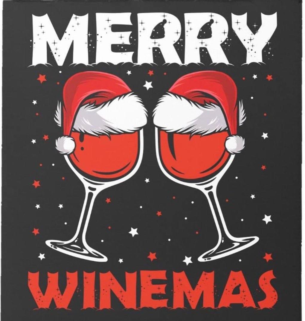 We hope you have a winederful day!! 🎅🏼🇮🇹🍷❤️🎉💫