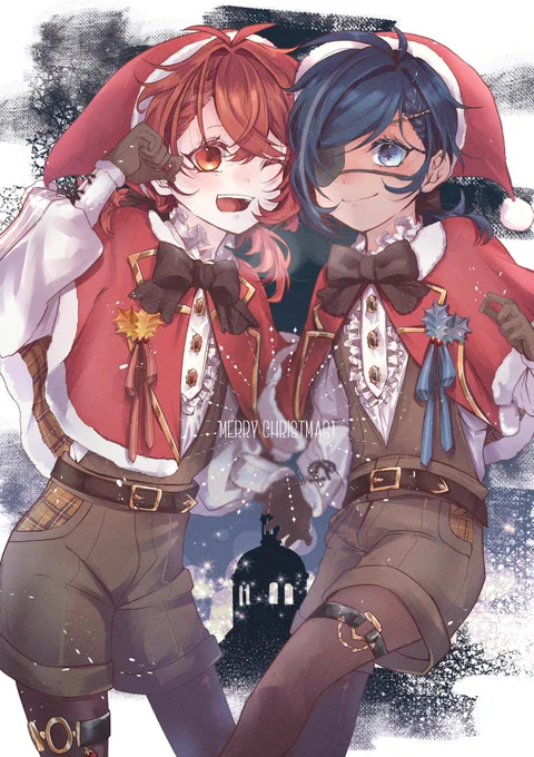 25日滑り込みで...これはwebオンリーでネップリにしてたクリスマスなショタディルガイちゃん 