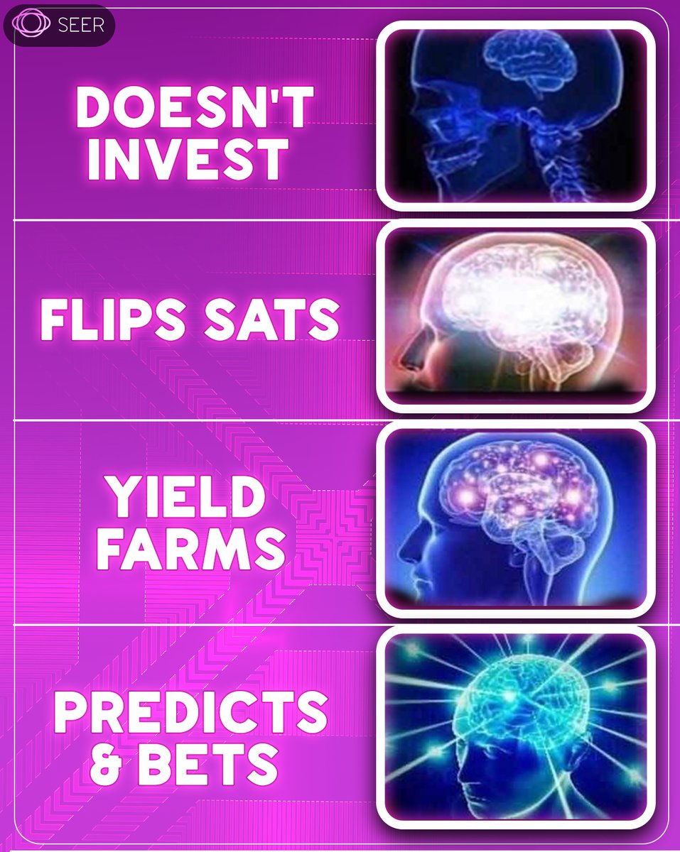 SeerPrediction's tweet image. Genius Human Beings #daretopredict and believe in themselves. 

All @SeerPrediction Market followers are by default Genius. 😎

#CryptoPredict
#predictionmarket