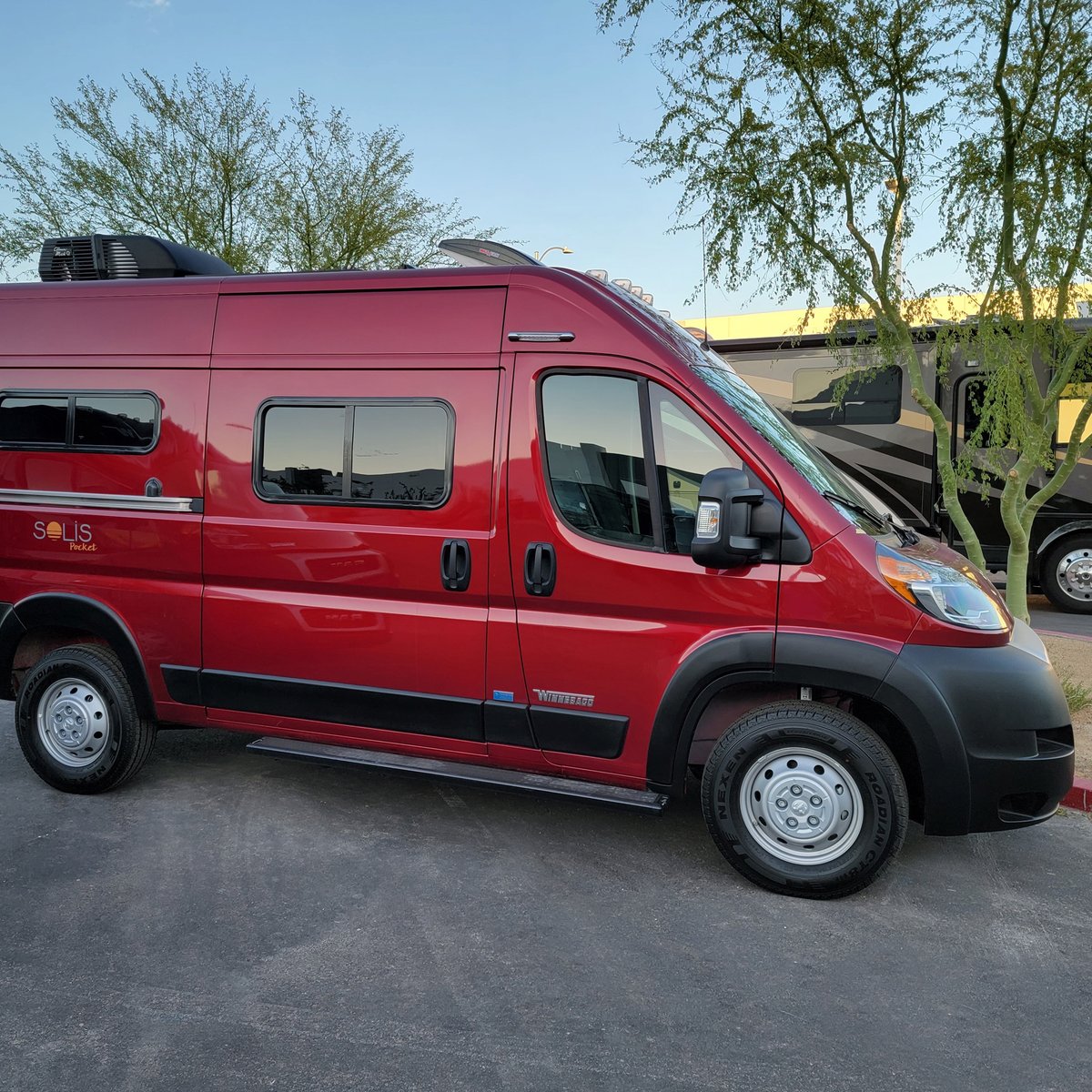 nirvc's tweet photo. Wishing a Merry Christmas to you and your loved ones! This Christmas, get just what you have been wanting- The Perfect RV/Camper! Featuring this awesome Coach available from our Vegas Location! 
#NIRVC #RVing #Christmas #RVCelebrating https://t.co/bjVjYFQ0JD