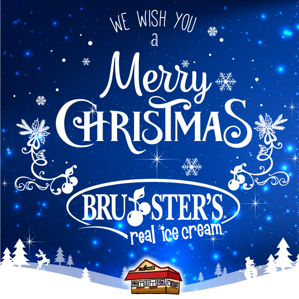 BrustersFresh's tweet photo. Happiest Holidays from our #Bruster’s family to yours. #WeAreBrusters https://t.co/DrLiTcpbSa