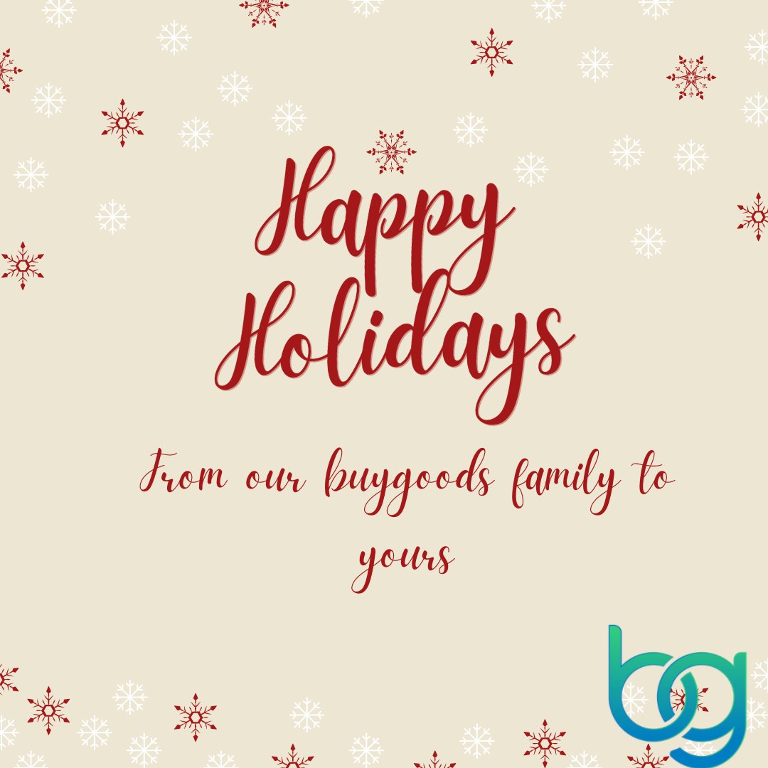 BuyGoodsTips's tweet image. Happy Holidays from our buygoods family to yours!