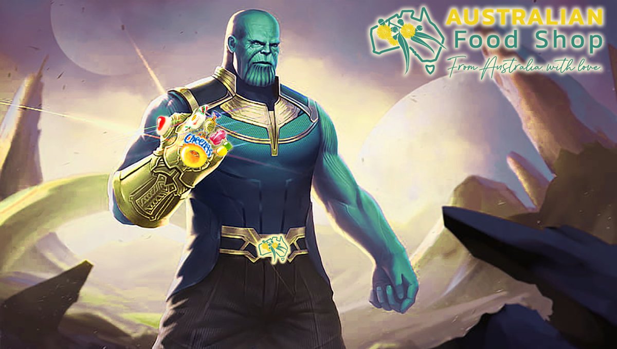ausfoodshop's tweet photo. "Perfectly packaged, as all things should be." π
#thanos #homesickaussie https://t.co/JJmx65ompP