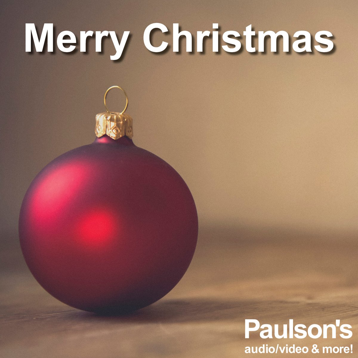 PaulsonsAV's tweet photo. Wishing a Merry Christmas to all who celebrate. #merrychristmas #happyholidays https://t.co/mWsjYhtaSA