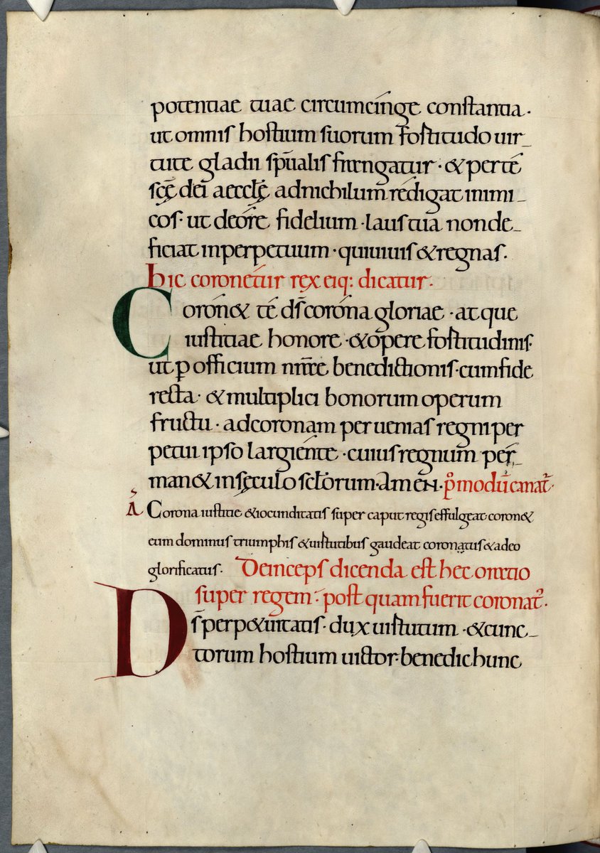 ParkerLibCCCC's tweet photo. #ParkerAdvent2021 Day 25 #ChristmasDay!
This #Pontifical, or bishop’s service-book, belonged to #Stigand, AbC 1052-1070, who used this very book at the coronation of #William the Conqueror when he crowned him in #WestminsterAbbey OTD in 1066 (as depicted in the Bayeux Tapestry). https://t.co/WeVcY9s63D
