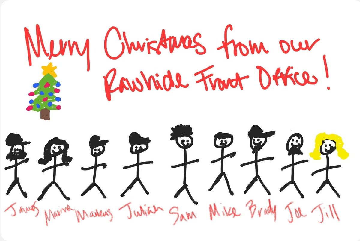VisaliaRawhide's tweet photo. Our graphic designer nailed it again. #MerryChristmas #visaliarawhide #milb #rawhidebaseball https://t.co/F463MUz1Ws