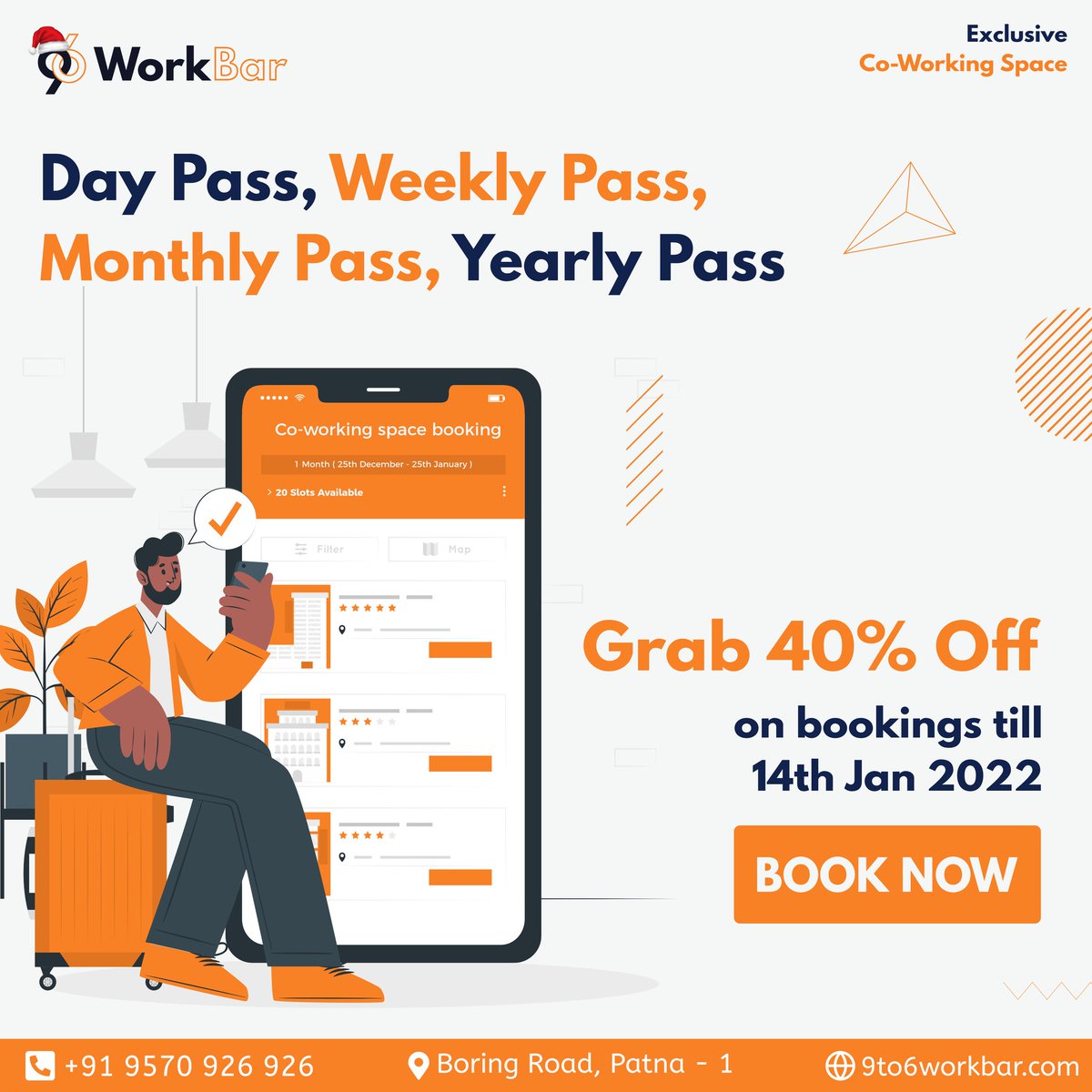 9to6workBar's tweet photo. You just wanna try something new in your work life ? 😬

Well Day Pass is just the right plan for you to explore our offerings to you. 🌈

Give it a try and besides there are more plans to choose too! 🔥

#Christmas2021 #Offer #Event #work #9to6workbar #Collaboration #coworking https://t.co/ImuVeQile8