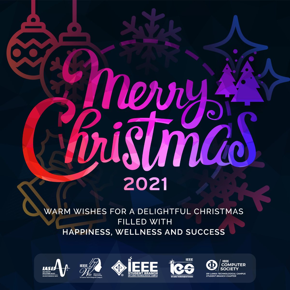 sltcieeewie's tweet photo. "Christmas isn't a season. It's a feeling"❄️🧑‍🎄

 MERRY CHRISTMAS❗🎄🎁

 Wishing you a Christmas that's merry and bright! 💝✨

Best wishes from IEEE Student Branch of SLTC  for a joyous Christmas filled with love, happiness and prosperity. 🪄🪄

#SLTCIEEE #WIE #IES #CS #IAS https://t.co/2xBou3lAbR