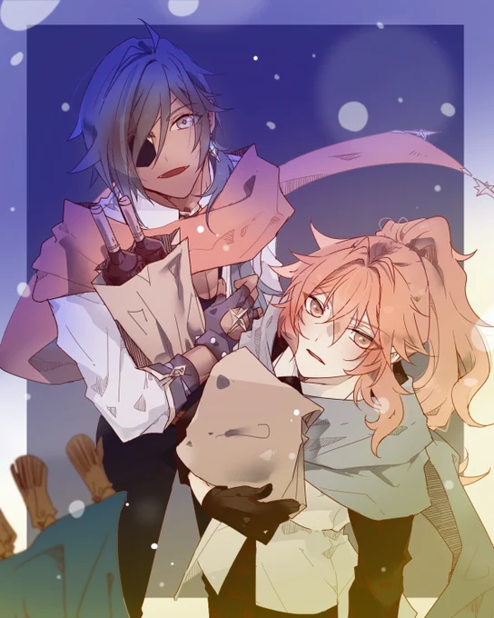 ❄️🔥🎄
#ガイディル #Kaeluc #羽枭
営業終了後に二人きりで_。 