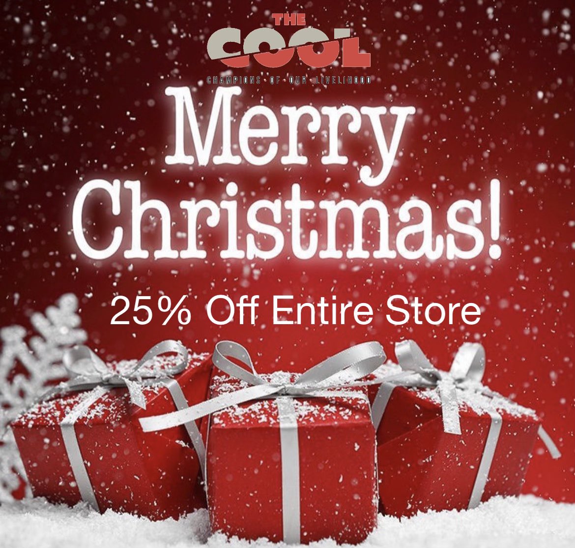 JefeTheCool's tweet photo. Merry Christmas Guys 25% Off Entire Store https://t.co/oWJsPUUt76