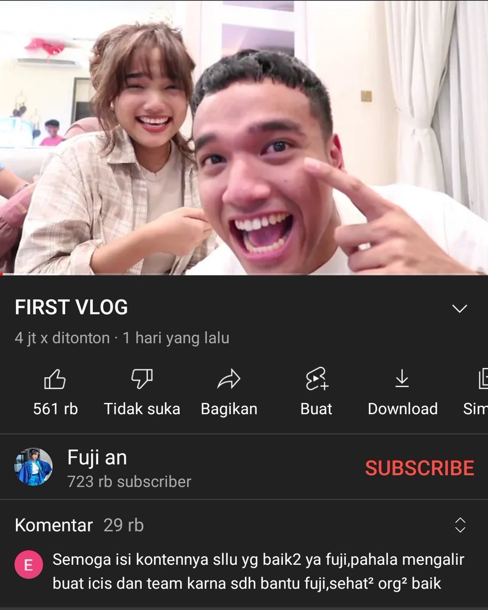 akuarifix's tweet photo. Udah 9 , nadeo
Rekor Terbaru di Indonesia kurang dari sehari subcribe 723k dan View 4juta x di tonton, 
https://t.co/Z1KLnvzakL https://t.co/qIWjAd1ASq