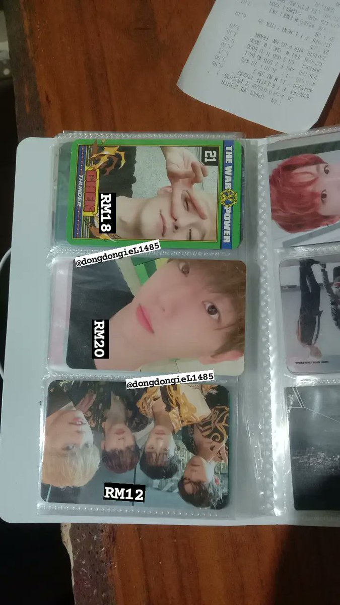 dongdongieL1485's tweet photo. [HELP RT] 🇲🇾
WTS AB6IX, MXM &amp; EXO PC

- price stated in the pic
- can nego if you want to buy in bulk
- all excluded postage
- further enquiry can dm 

#pasarAB6IX #pasarexomy @MYABNEW_TRADE @AB6IXTradeMY @kpoprttweet @kpopsellingmy_ https://t.co/zEGnKyQc9J