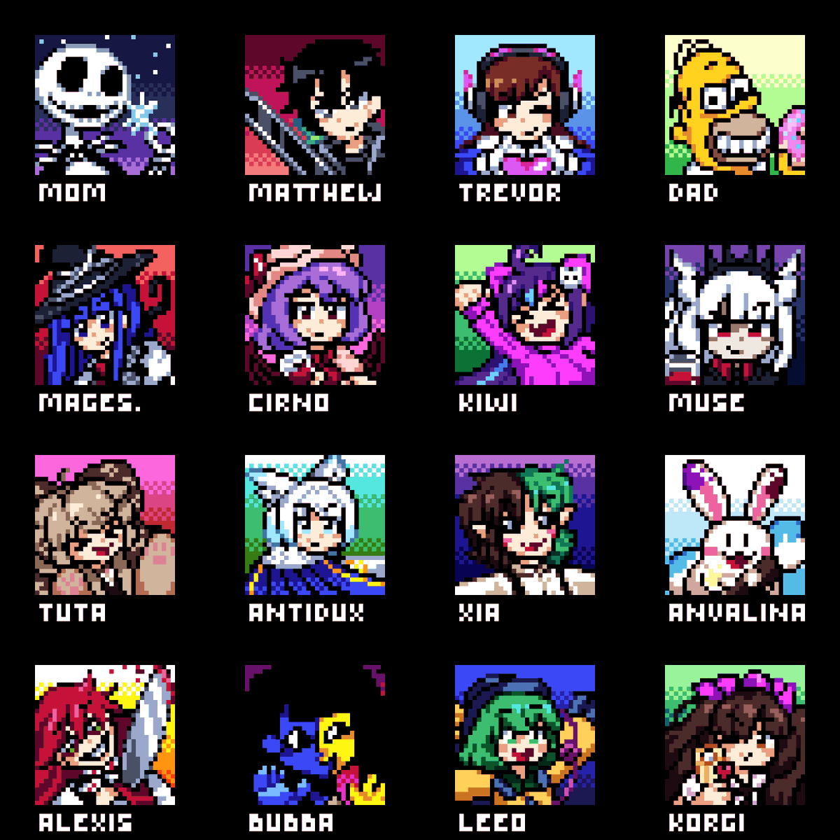 SpectreWispy's tweet photo. Happy holidays, everyone! Here's a little collage of gifts I gave to some friends for Christmas this year. I'm really sorry if you didn't get one, as you can see I already did a lot and I don't have all the time in the world, but to those who did, merry Christmas! https://t.co/kvLXkMoFh3