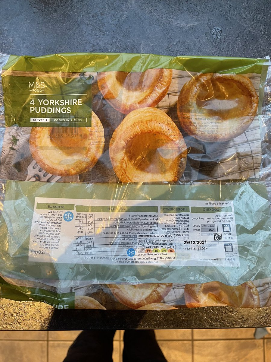 left_x_'s tweet photo. @marksandspencer Looks like Yorkshire puddings are off the menu today for Christmas. Mouldy two days after we purchased them 😢 https://t.co/JQsqNRUzWn