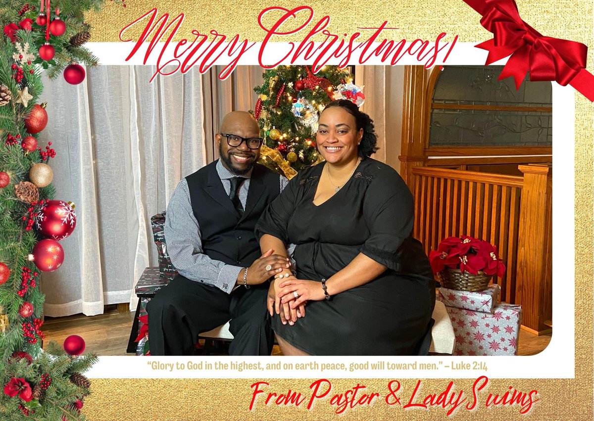 HopewellMB's tweet photo. Merry Christmas from Pastor and Lady Swims! https://t.co/nYf9ktkxNj