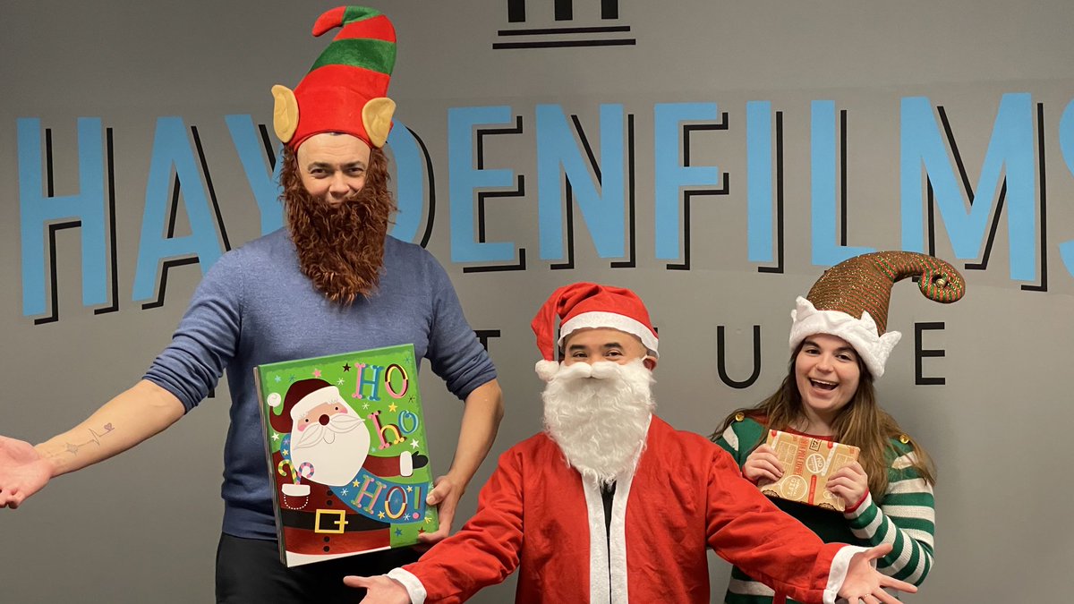 Haydenfilms's tweet photo. Merry Christmas and hap-hap-happy Haydenfilms holidays from the HFI family to yours!
#MerryChristmas #HappyHolidays #Filmmaking #independentcinema #screenwriting https://t.co/3JMQoihjd9