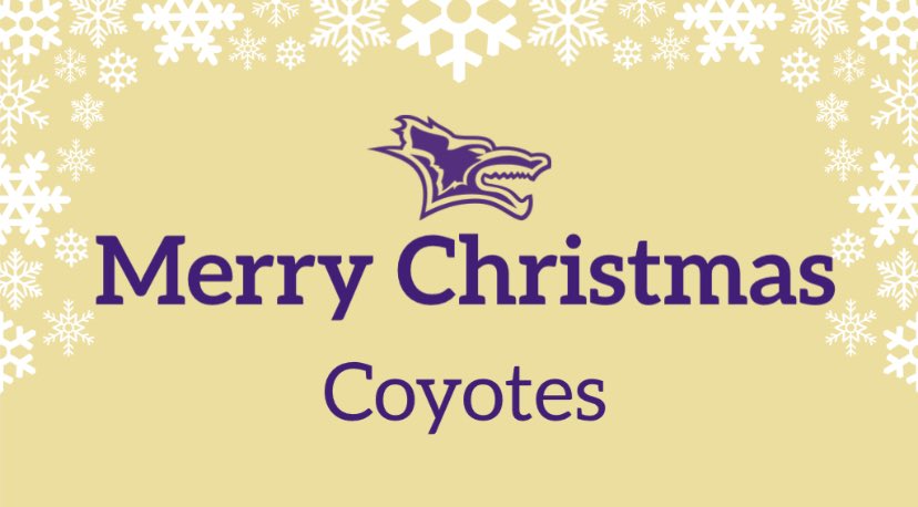 KWUtennis's tweet photo. Merry Christmas Coyotes!!! Enjoy this time with your friends and family! 

@kwucoyotes 

#rollyotes #kwucoyotes #christmas #collegetennis https://t.co/VjeaYGHBQG