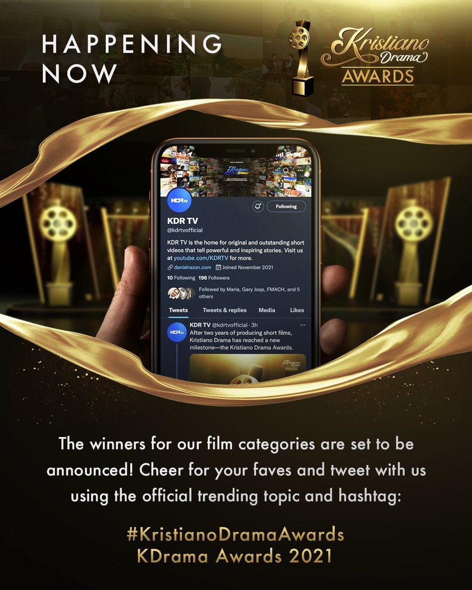 kdrtvofficial's tweet photo. Excited to see your fave entries? Tweet with us by using our official trending topic and hashtag: 

KDrama Awards 2021
#KristianoDramaAwards https://t.co/Gcc1sxc57c