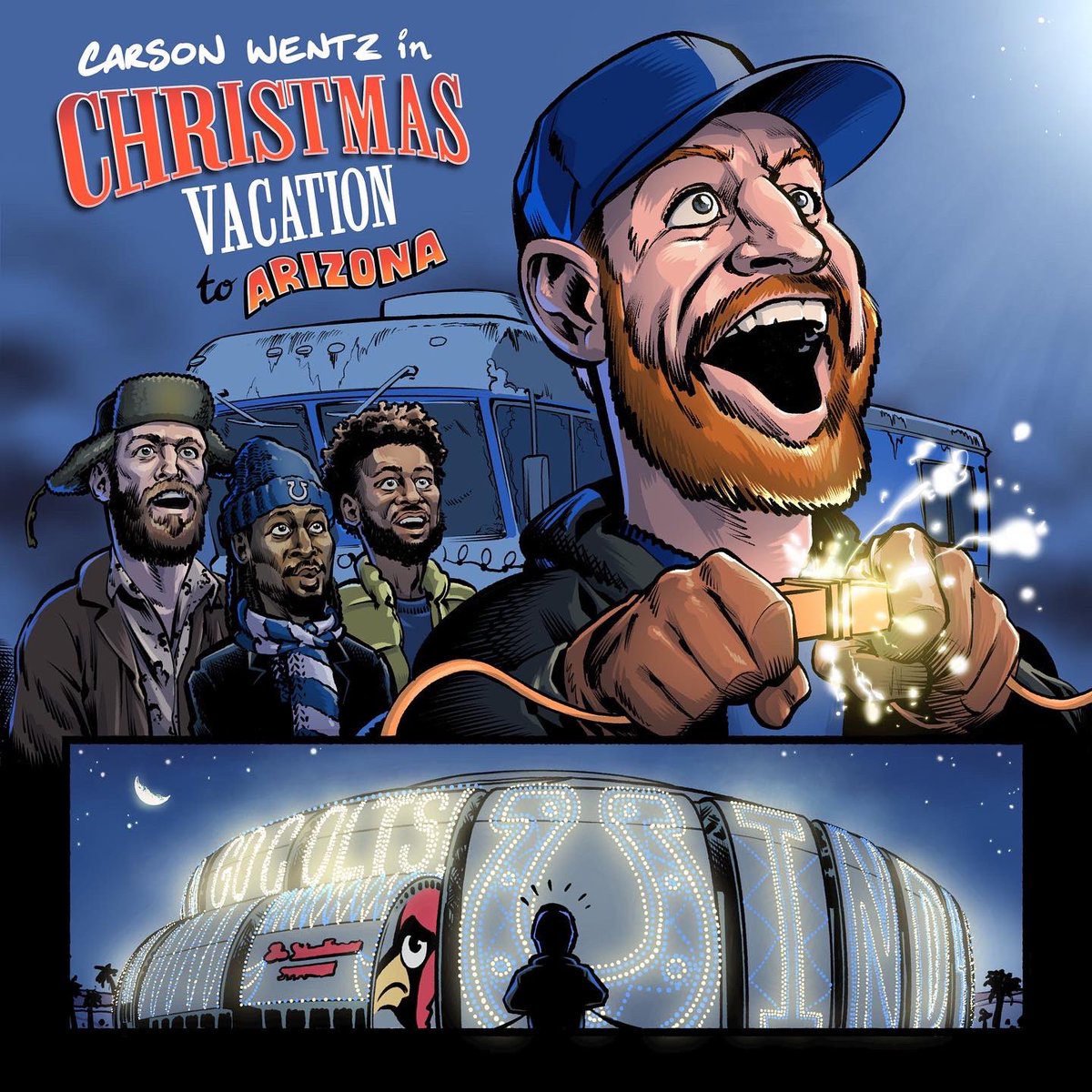 Colts's tweet photo. Christmas classics with a #INDvsAZ twist. 🍿🎄 https://t.co/Gn5w54VNPp