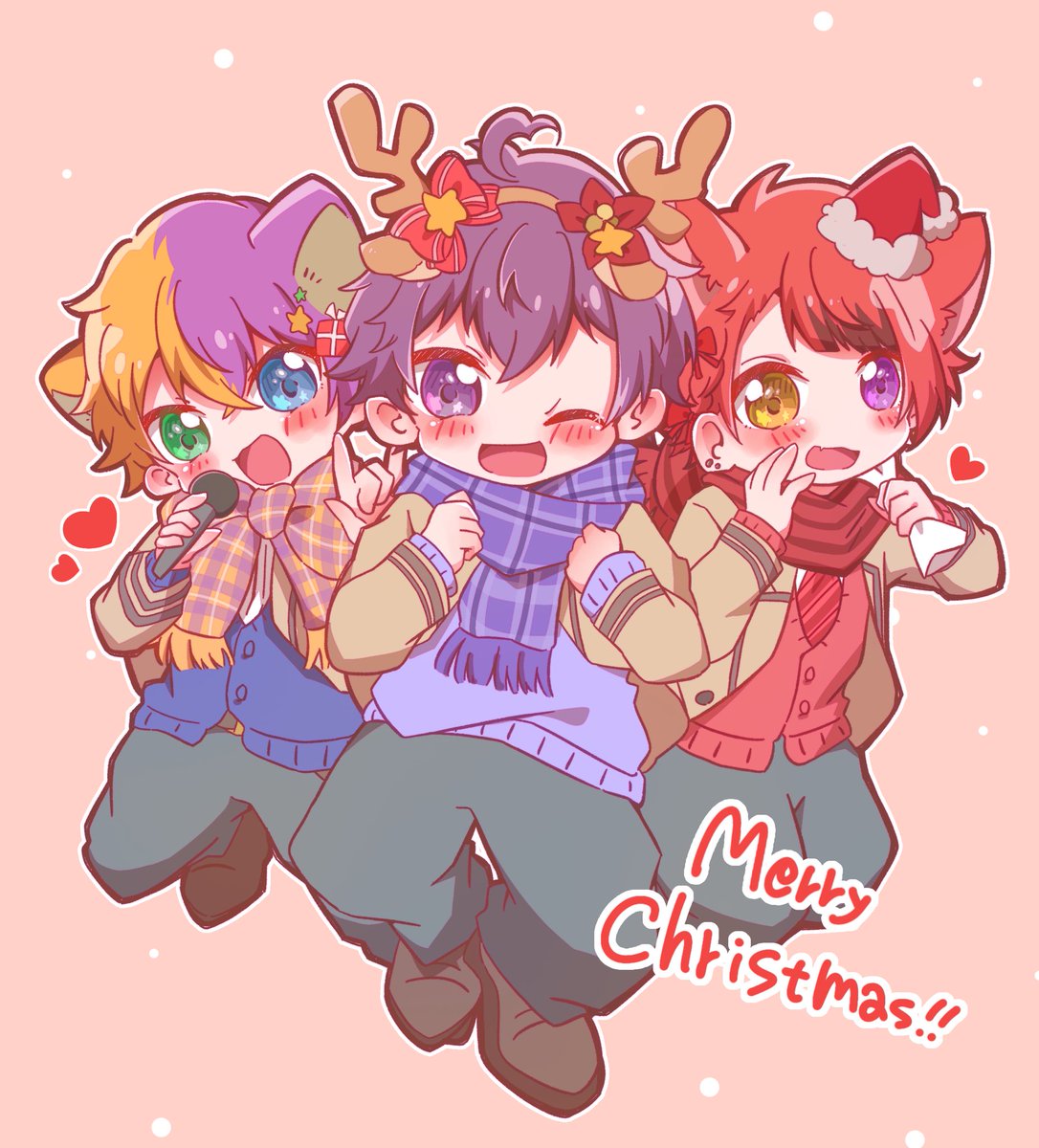 「🔔🎅Merry X'mas🎄🌟

 #ななもりぎゃらりー 
 #りいぬぎ」|白野ひよこ🐥のイラスト