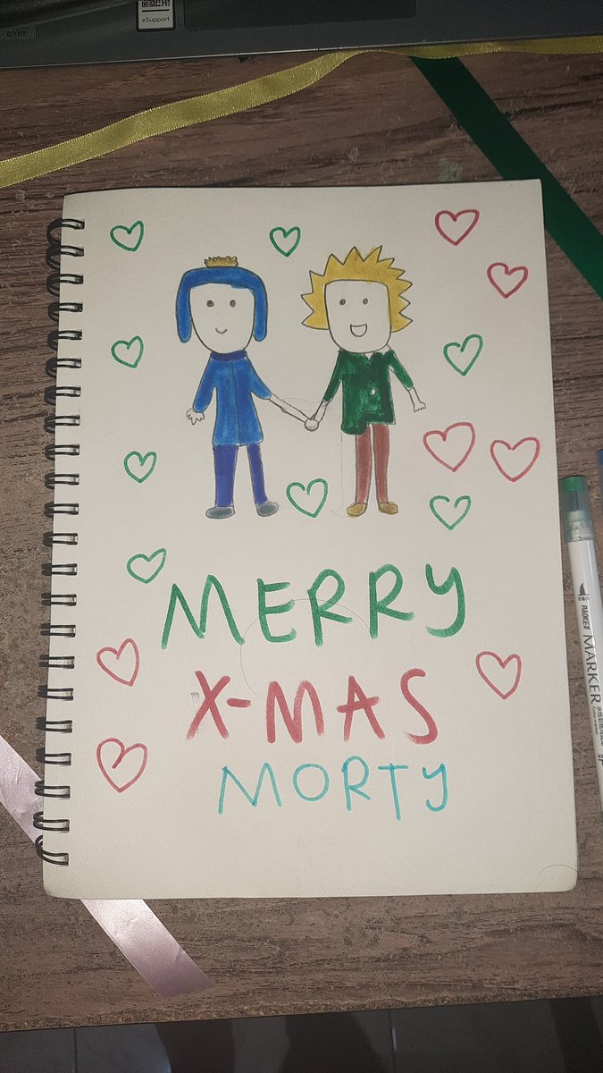 Happy Merrry Christmas from Creek 🎄🚀☕ This is my @secretsanta_sp for Morty ans hope you would like it 😄 Also this is my first time drawing #creek and non #sk8theinfinity art #spcreek #merrychristmas