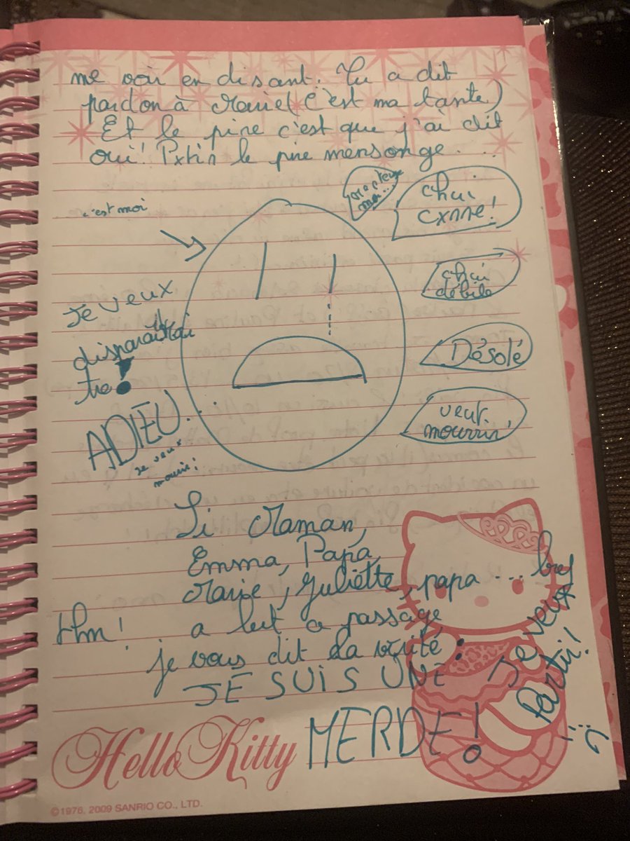 VilaineMarie's tweet photo. Ma nièce m’a révélé hier son pire souvenir de 2012 quand elle avait 10ans,avec journal intime pour preuve… Je ne m’en souvenais même pas! (Elle dramatise à peine!) https://t.co/g5MzpUQpyb