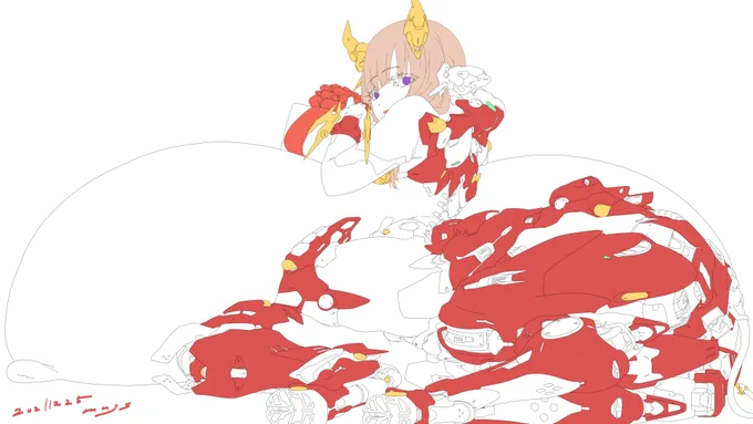 下塗り中…xmas。 