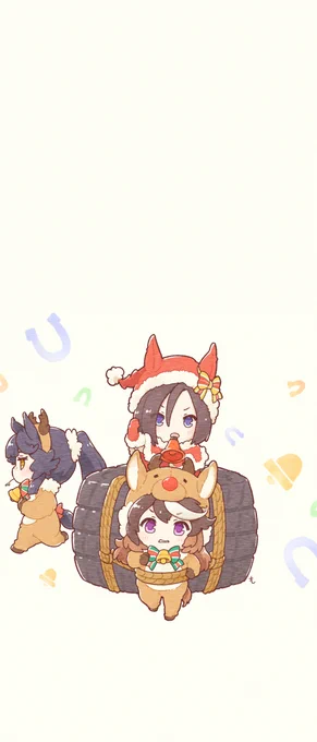 先日の絵をスマホ用の壁紙にしてみました🎄
あと数分でクリスマスも終わるのでかなり今更感がすごいですがw
クリスマスのプレゼントということで🎁w
自分用に作っていた起床難会長の壁紙もオマケです⏰ 