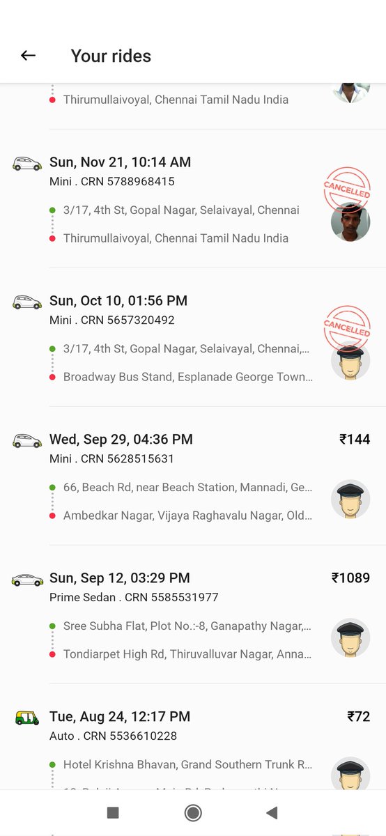 Gokulak86607602's tweet image. @Ola_Chennai I thinking out to uninstalled this app though it is not use for me in all occasional and emergency case.. Why should I use ola cab..??all booking are cancelled for from &amp;amp; to North chennai trip?? Is that you avoiding North Chennai trips
#uselessola
#ola_cab
#avoidola