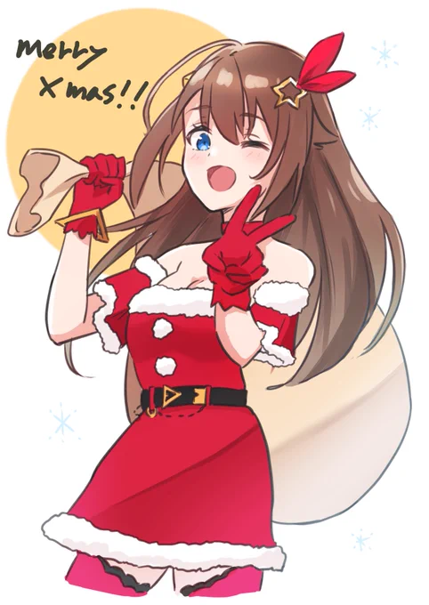 すべりこみそらちゃんサンタ
#soraArt 