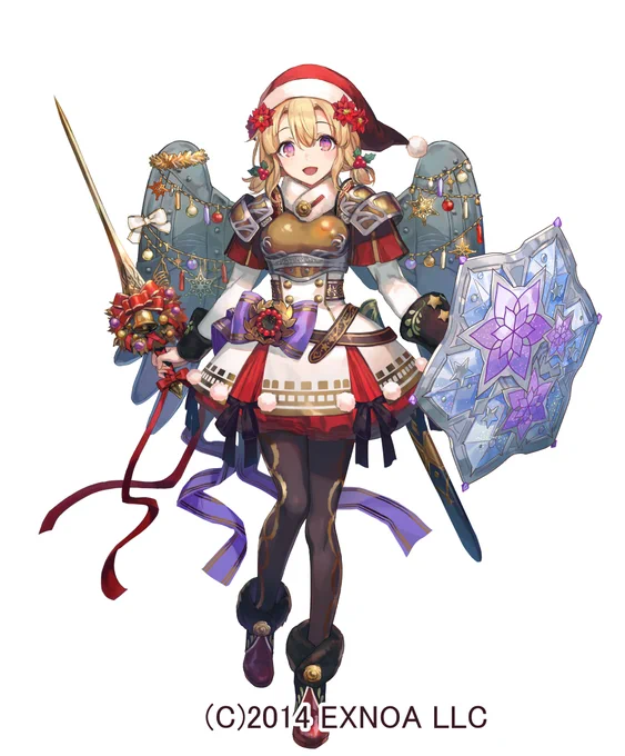 DMM GAMES様「御城プロジェクト:RE」で描かせていただいたサンタンジェロ城(クリスマスバージョン)です 