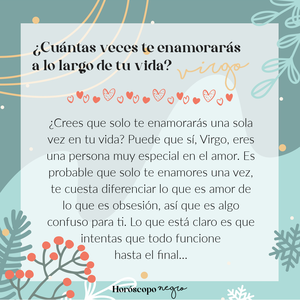virgo_hn's tweet photo. ¿Cuántas veces te enamorarás a lo largo de tu vida? ✨🔮✨ #virgo #horoscoponegro https://t.co/lzkKXbGVvS