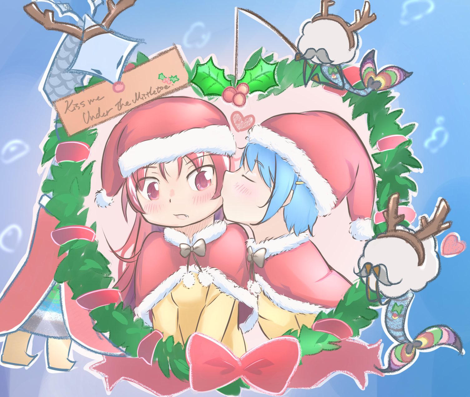 ふせ ヒイラギの下でキスをして メリークリスマス杏さや T Co Nljwdqql6t Twitter
