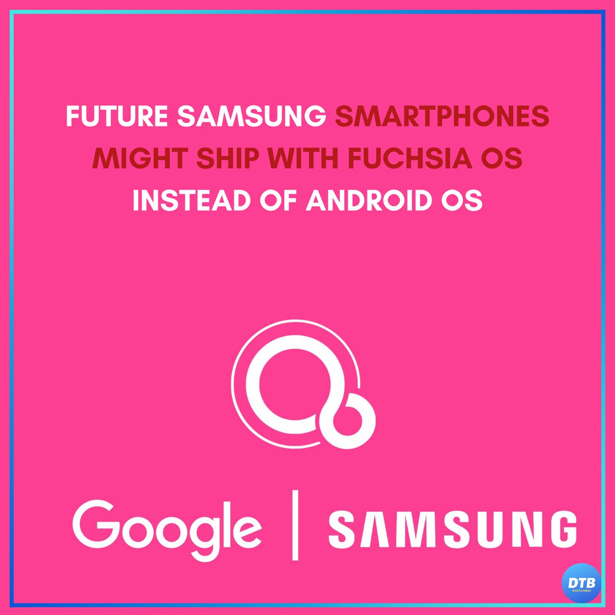 daily_TechByte's tweet photo. A new report claims that Samsung is prepping to say goodbye to Android and replace it with the open-source Fuchsia OS in its future smartphones!
#Samsung #Fuchsia #FuchsiaOS #SamsungFuchsia #SamsungFuture #SamsungUpdate #SamsungNews @SamsungMobile https://t.co/tOm5dEcQVD